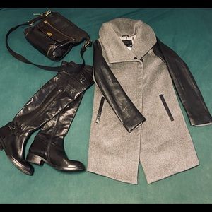 Danier Wool and Leather Coat - NWT